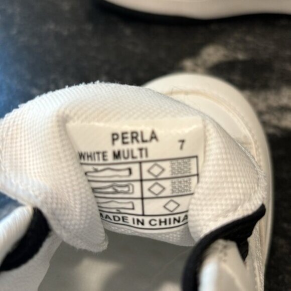 Vintage Havana Perla Chrome Star Low Top Sneakers - White Multi, Size  7 - Picture 8 of 14